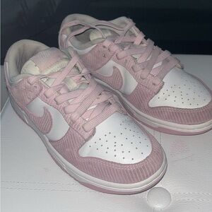Nike Women's Pink and White Sneakers